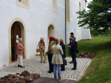 Empfang an der Loebnitzer Kirche