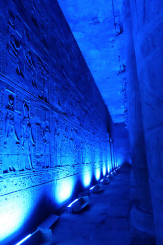 Licht-Show in Edfu