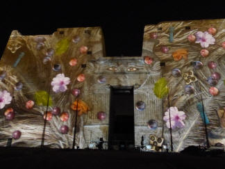 Licht-Show in Edfu