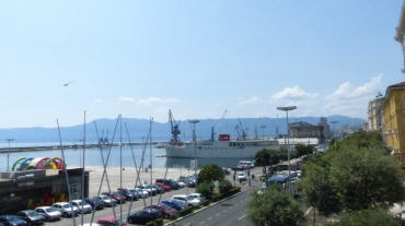Der Hafen von Rijeka 